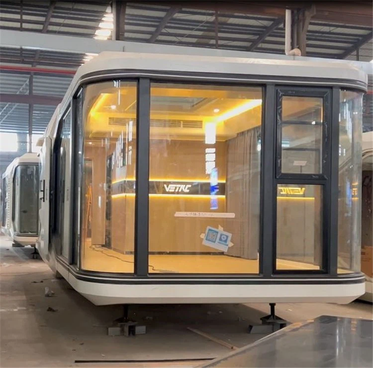 Prefab cheap cabin capsule-house hotel with 2 bedroom 1