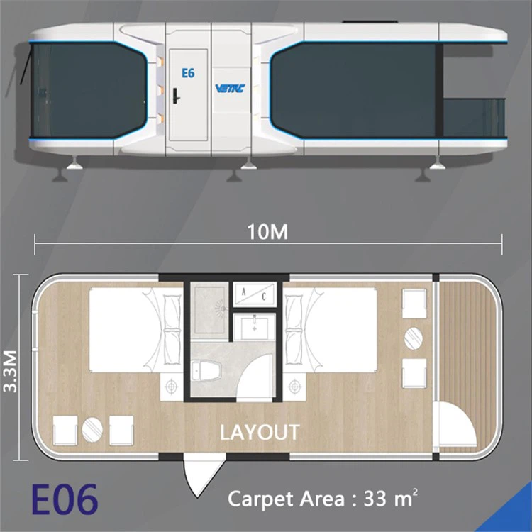 Mobile Space Cube Capsule House 40 ft Home 4 Mobile Space Cube Capsule House 40 ft Home 4
