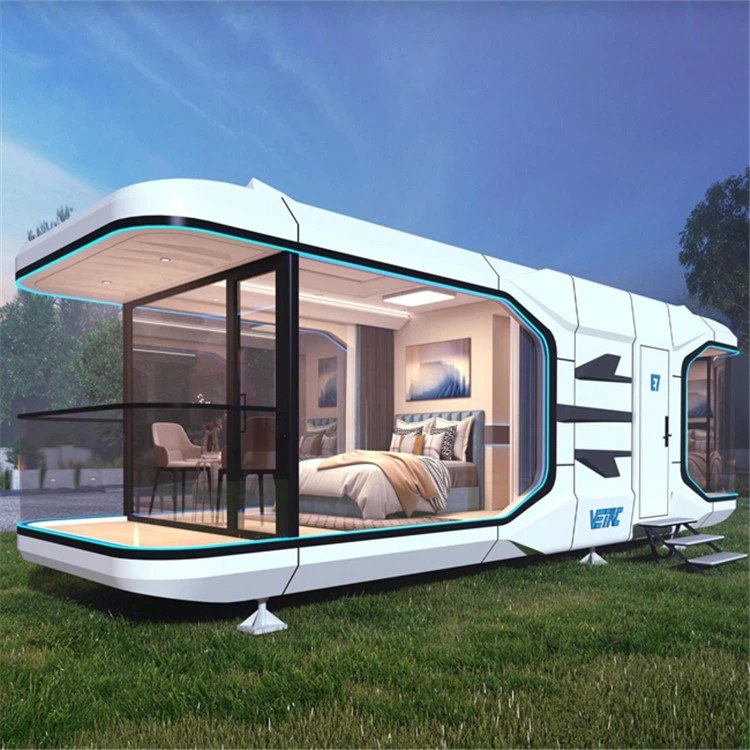 Prefabricated hotel outdoor capsule cabin room with toilet 5